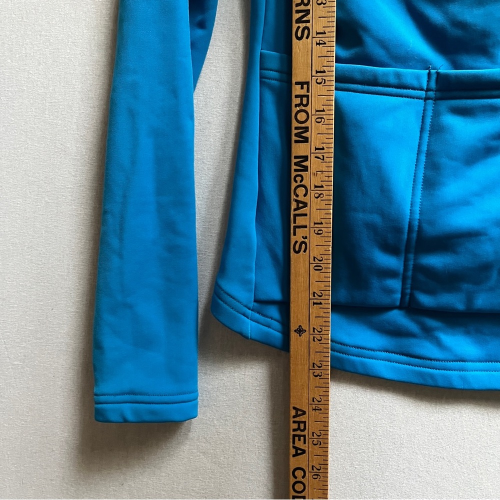 MEC Women's Blue Fleece-Lined Cycling Jersey Jacket Size S Made in Canada - Picture 9 of 9